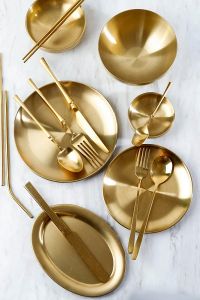 Набор золотой посуды