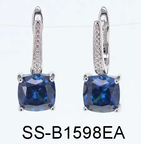 Серьги подвесные из серебра