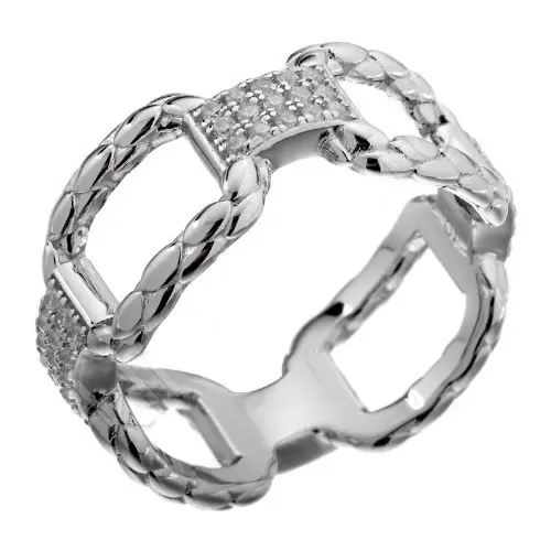 Кольцо декоративное из серебра