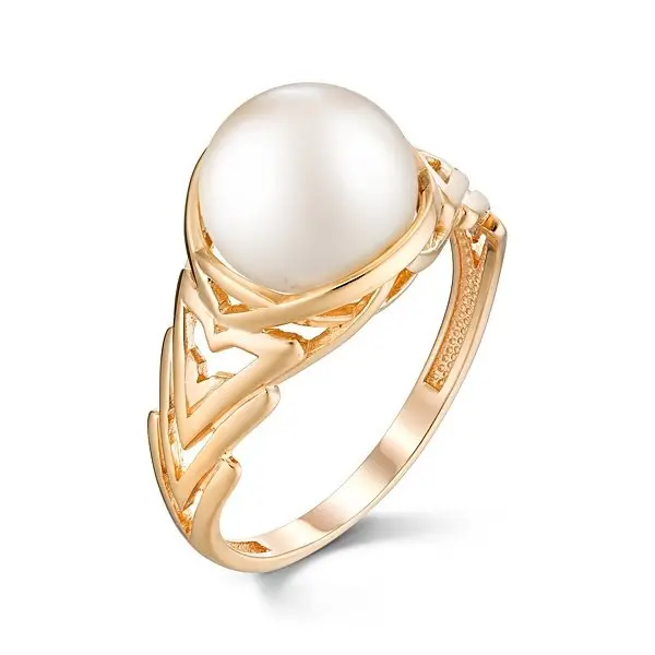 Кольцо декоративное из красного золота