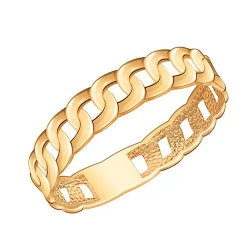 Кольцо декоративное из красного золота