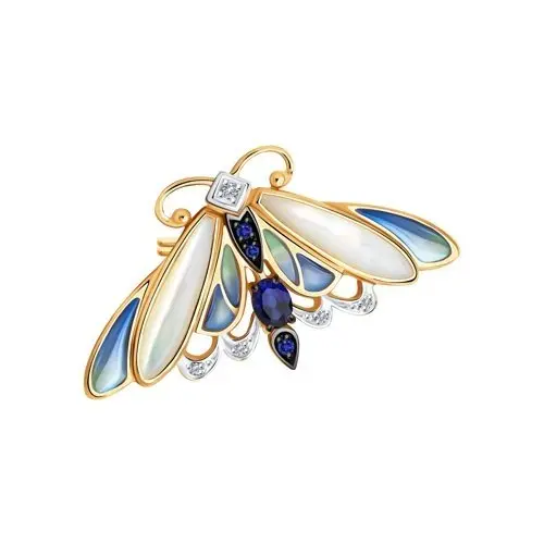 Брошь из красного золота Брошь из красного золота