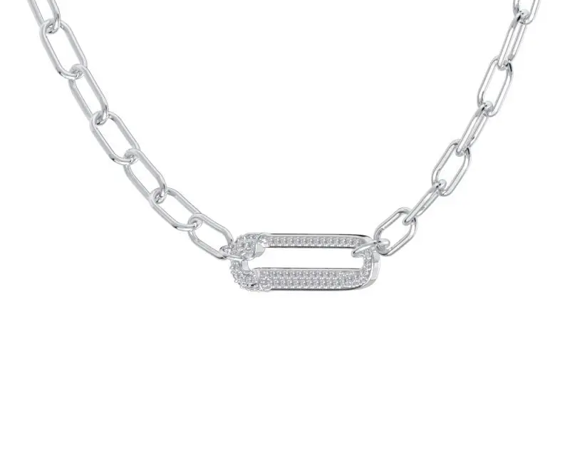 Цепь колье из серебра