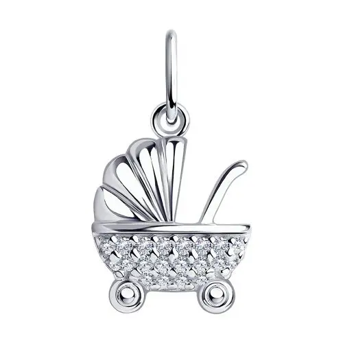 Подвеска декоративная из серебра