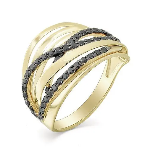 Кольцо декоративное из белого золота