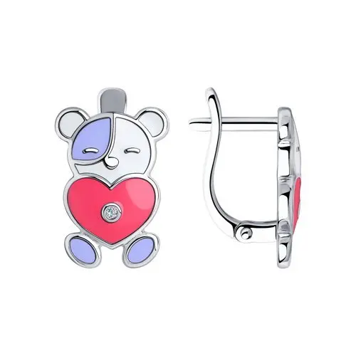 Серьги детские из серебра