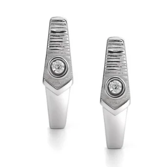 Серьги с английским замком из серебра