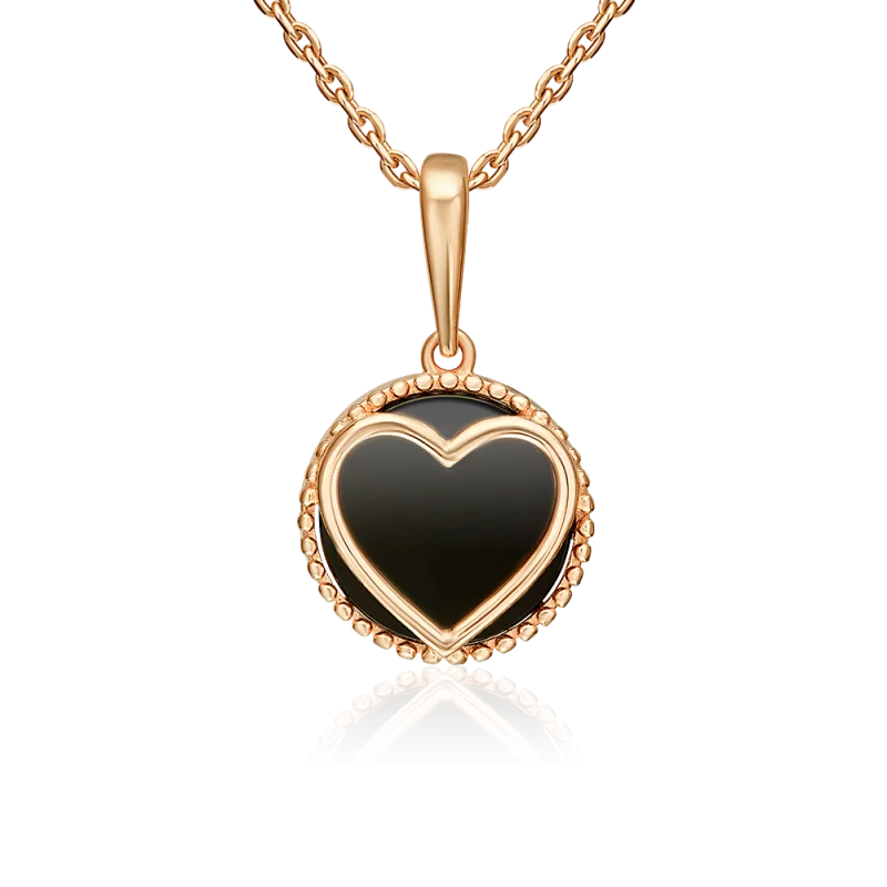 Подвеска декоративная из красного золота