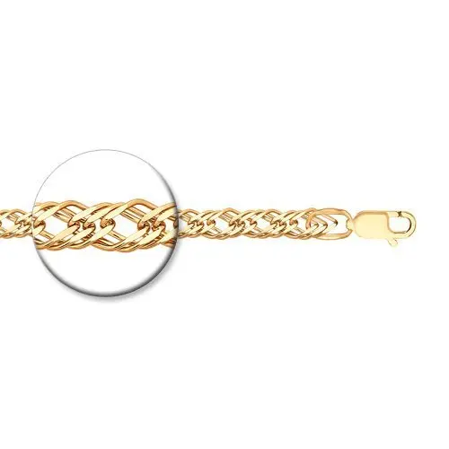 Браслет цепочный из позолоты