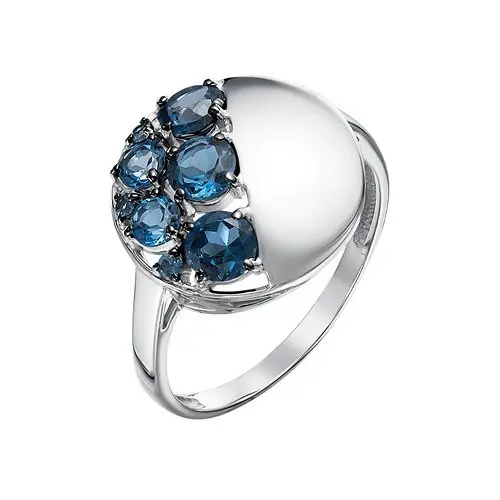 Кольцо декоративное из белого золота вид 1