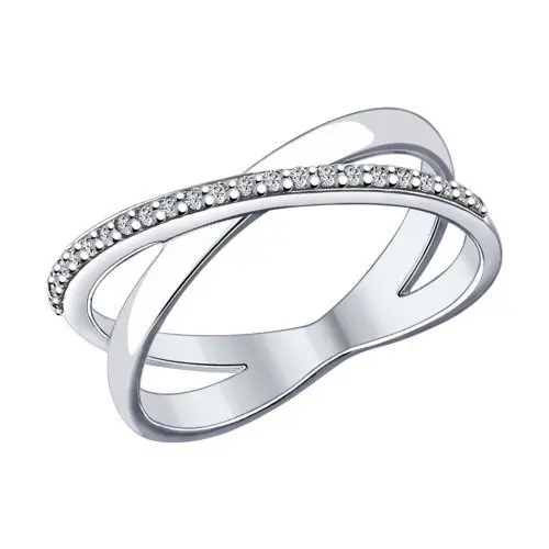 Кольцо декоративное из серебра