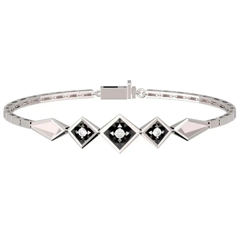 Браслет декоративный из белого золота