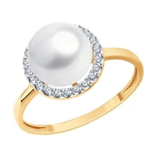 Кольцо декоративное из красного золота