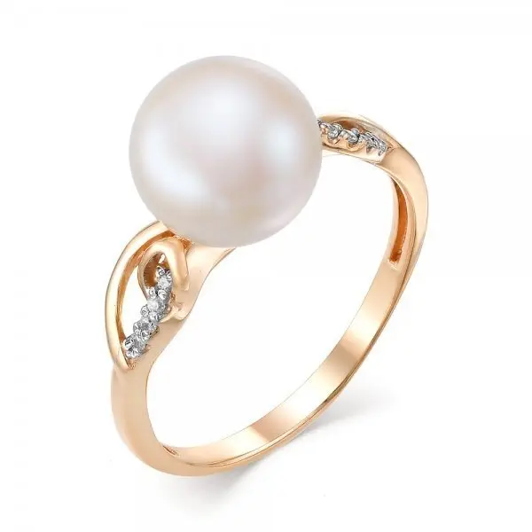 Кольцо декоративное из красного золота