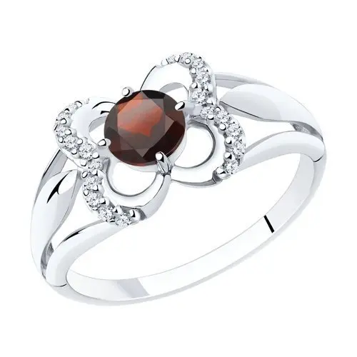 Кольцо декоративное из серебра