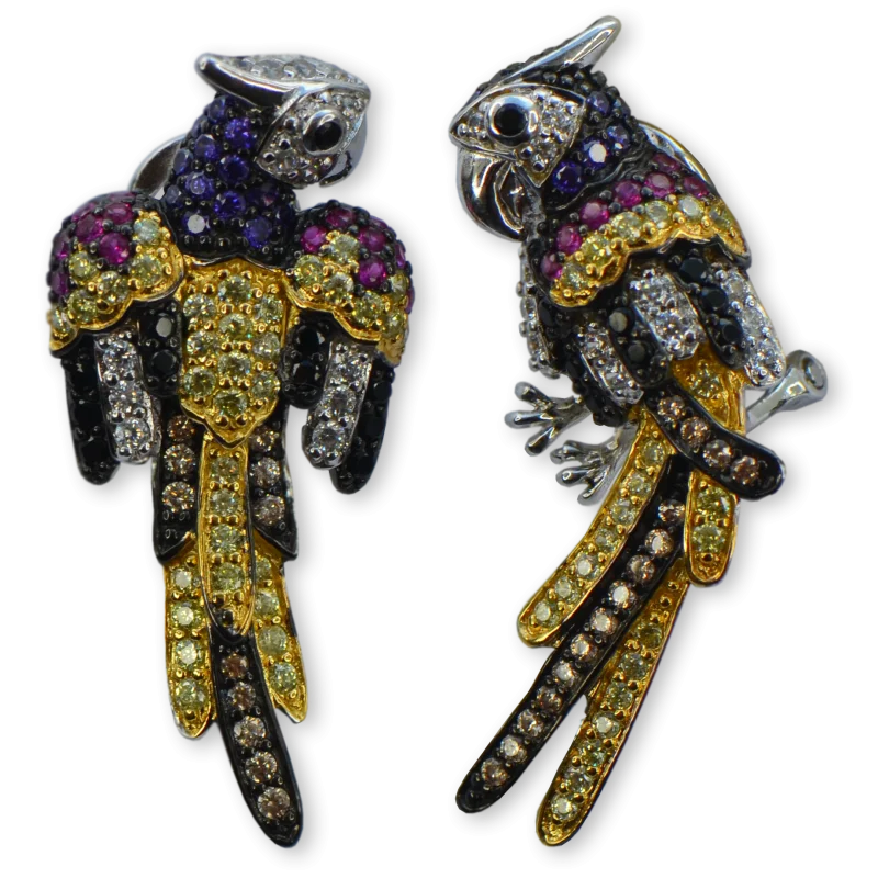 Серьги с английским замком из серебра