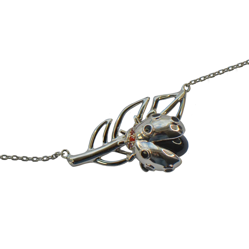 Цепь колье из серебра