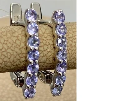 Серьги с английским замком из серебра