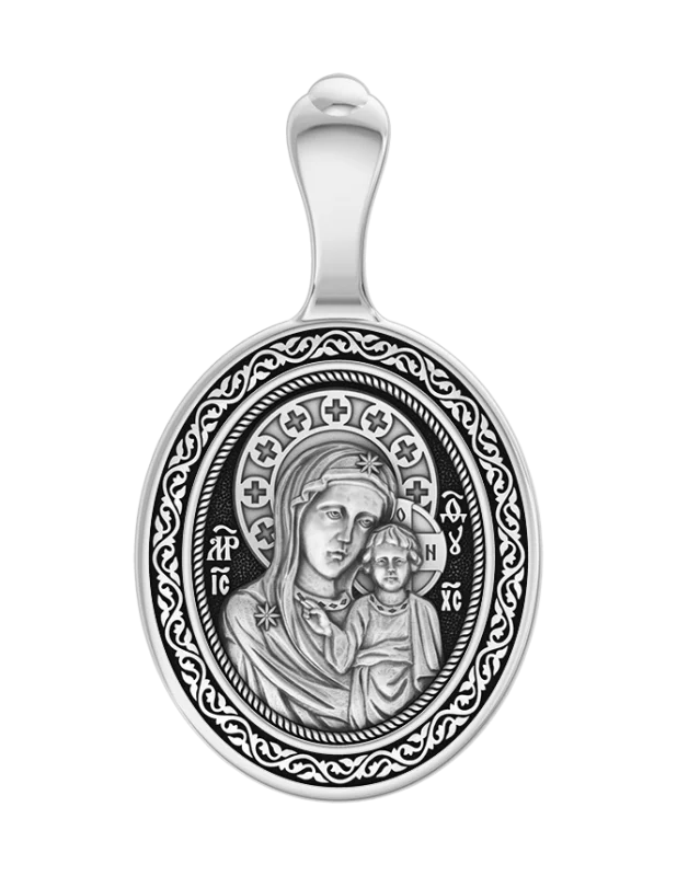 Подвеска икона из серебра