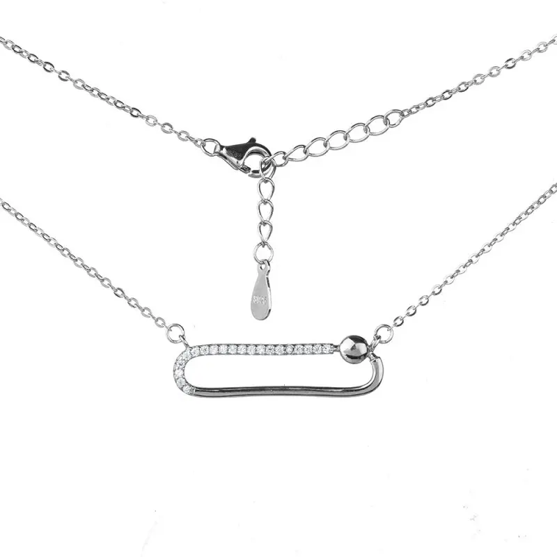 Цепь колье из серебра