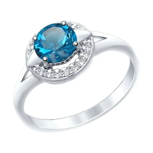 Кольцо декоративное из серебра