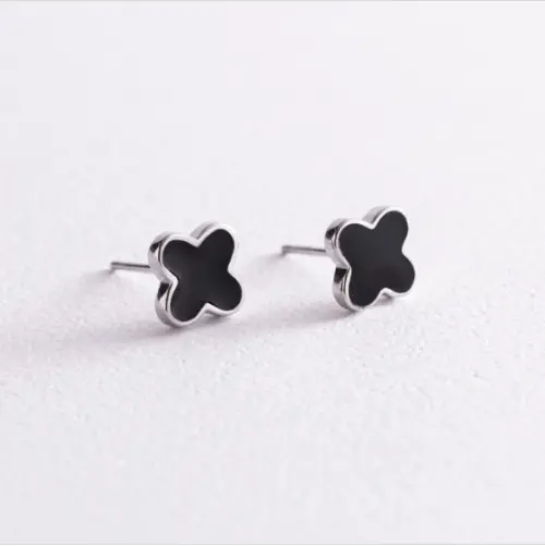 Серьги пуссеты из серебра