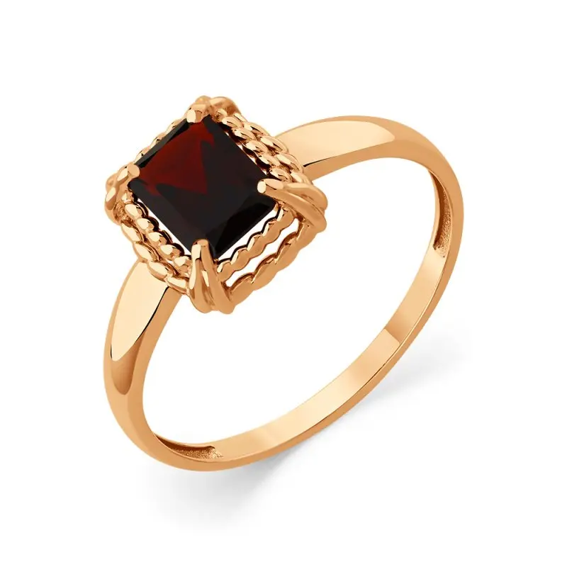 Кольцо декоративное из красного золота