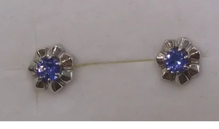 Серьги пуссеты из серебра