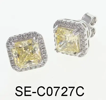 Серьги пуссеты из серебра