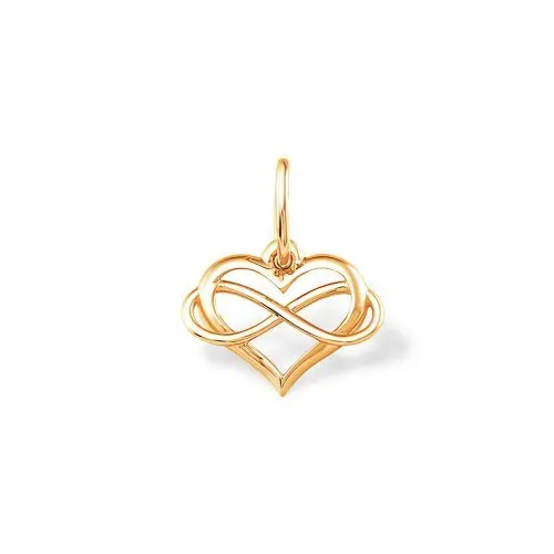 Подвеска декоративная из красного золота