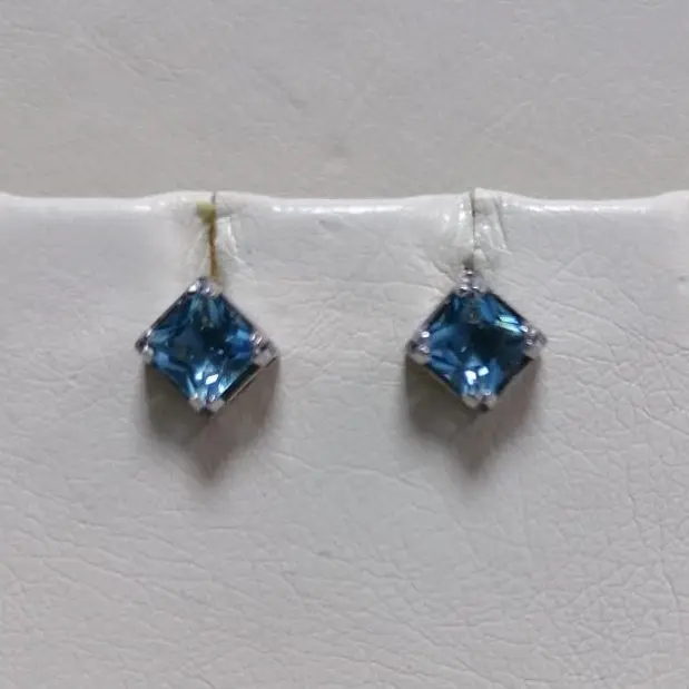 Серьги пуссеты из серебра