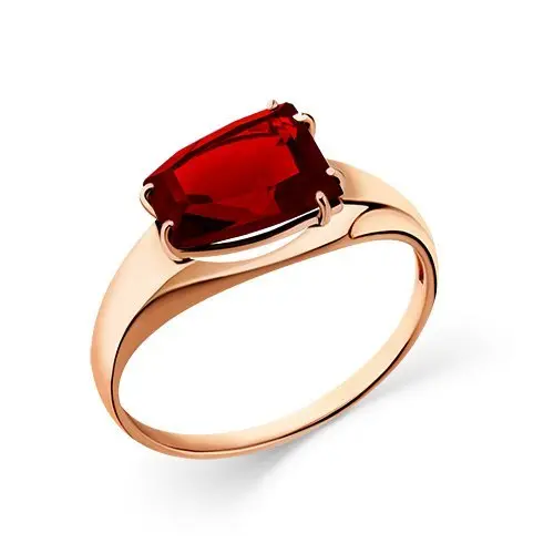 Кольцо декоративное из красного золота