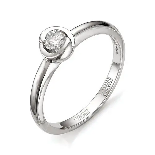 Кольцо декоративное из красного золота с бриллиантами