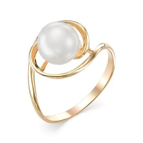 Кольцо декоративное из красного золота вид 1