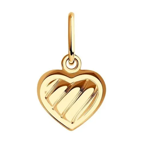 Подвеска декоративная из красного золота