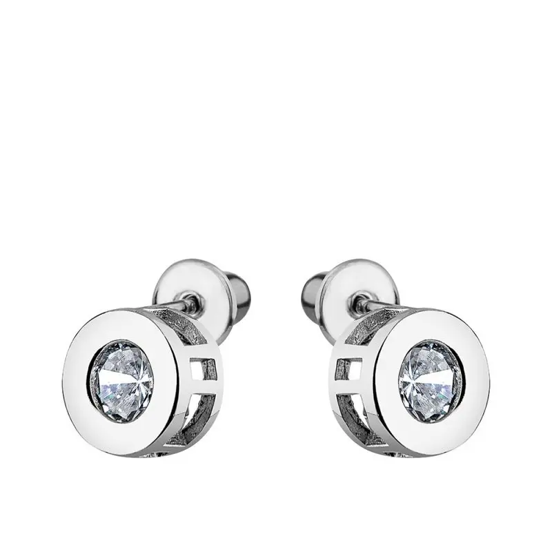 Серьги пуссеты из серебра