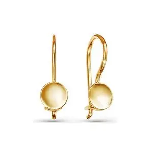 Серьги детские из красного золота