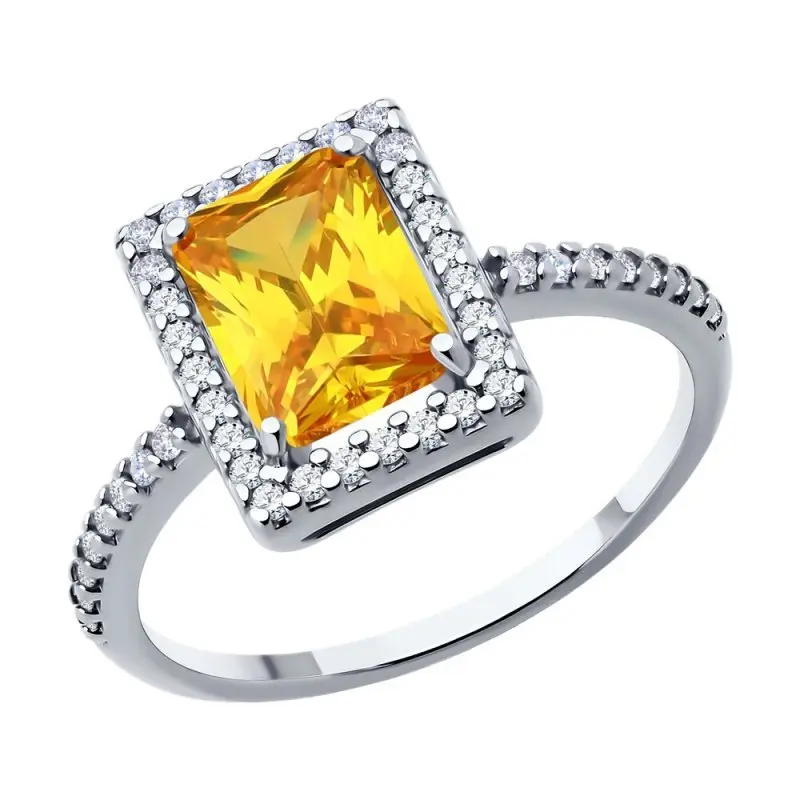 Кольцо декоративное из серебра