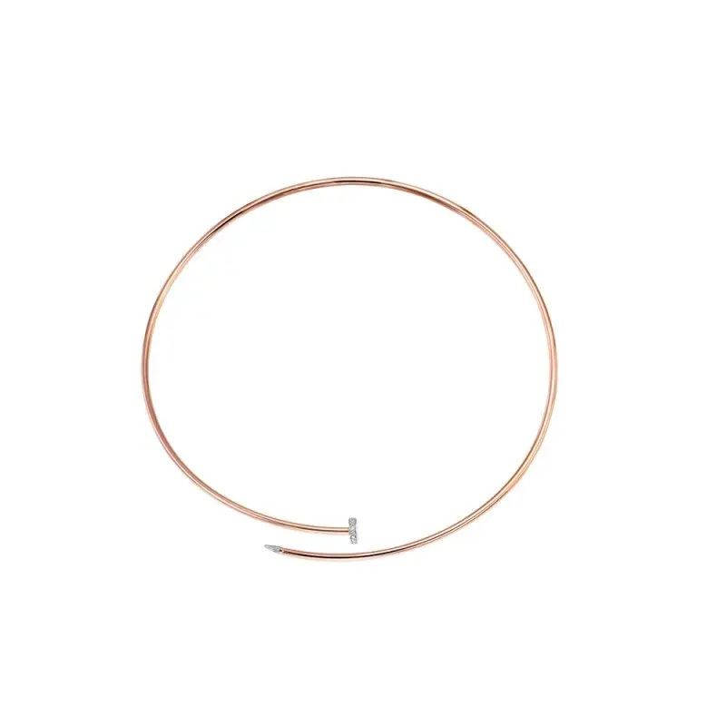 Цепь колье из красного золота