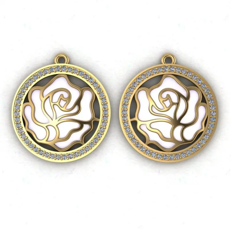 Серьги подвесные из серебра