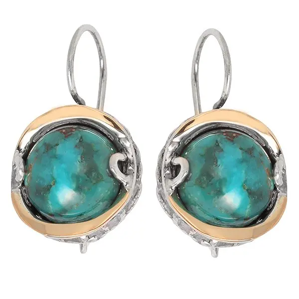 Серьги петельки из позолоты