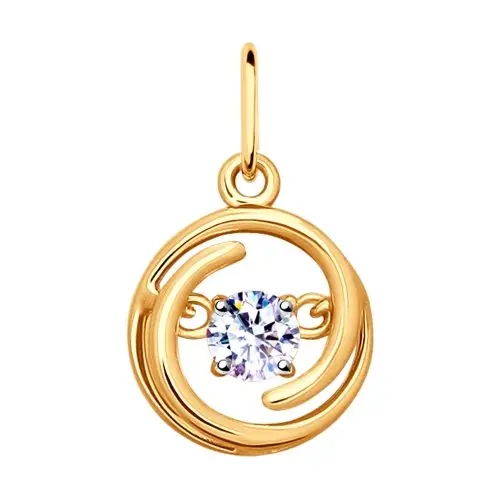 Подвеска декоративная из позолоты