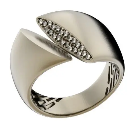 Кольцо декоративное из красного золота