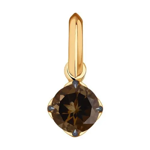 Подвеска декоративная из красного золота