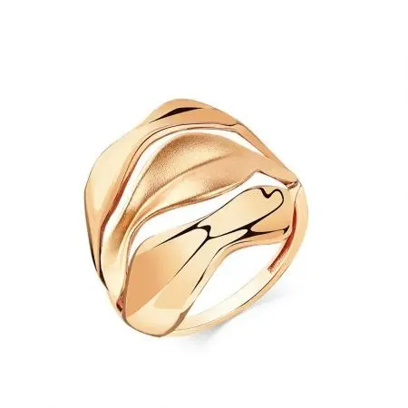 Кольцо декоративное из красного золота