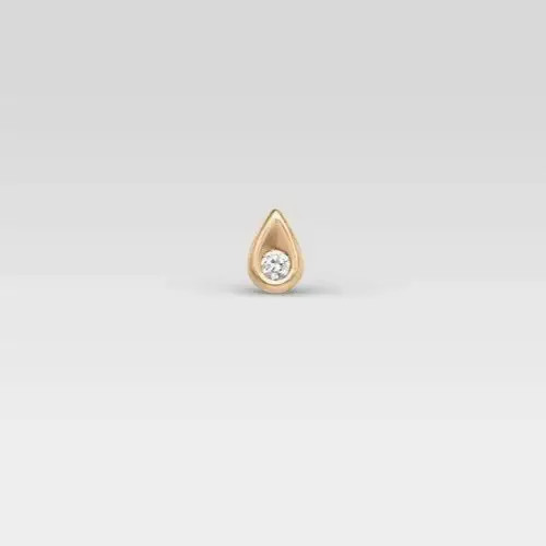 Подвеска бегунок из красного золота