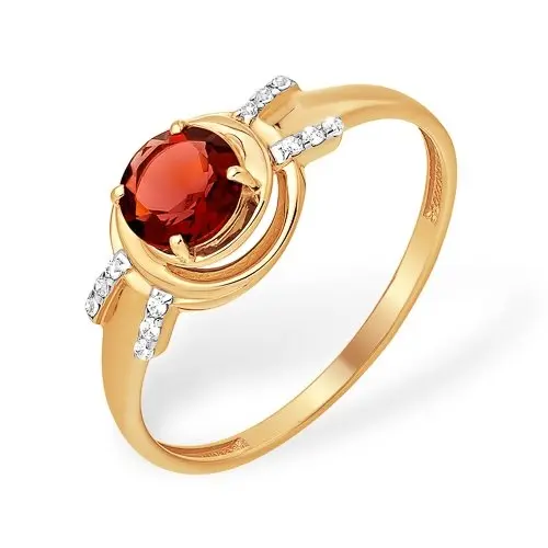 Кольцо декоративное из красного золота