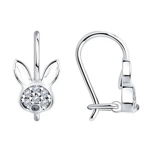 Серьги детские из серебра