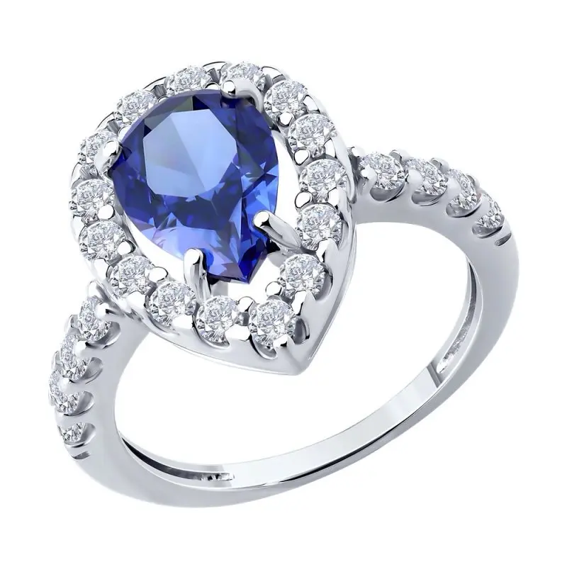 Кольцо декоративное из серебра