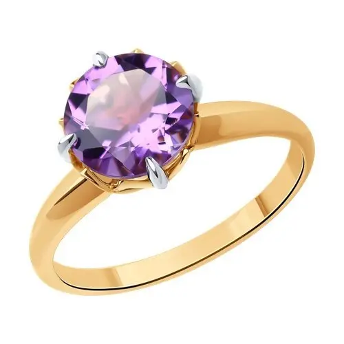 Кольцо декоративное из комбинированного золота